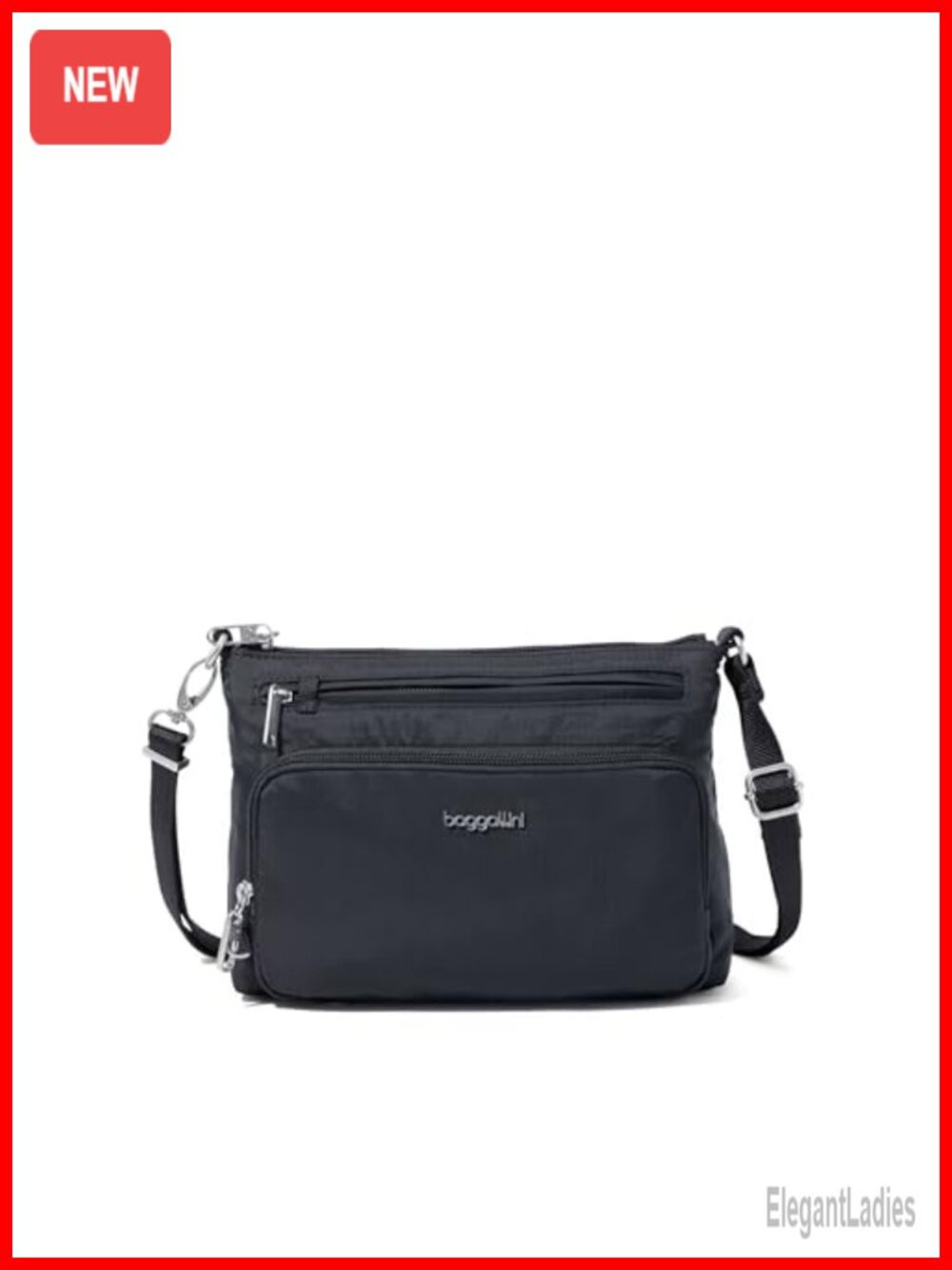 Baggallini Securtex Anti-Theft Keepsake Crossbody Wallet Travel Purse